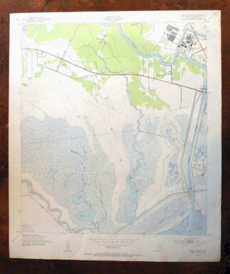 Jones Creek Texas Lake Jackson Freeport USGS Topo Map 1956