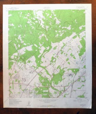 Longhorn Texas San Antonio Windcrest USGS Topo Map 1959