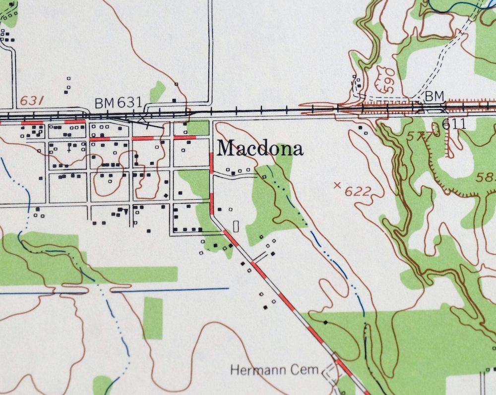 Macdona Texas San Antonio Lackland AFB USGS Topo Map 1959 - Image 3