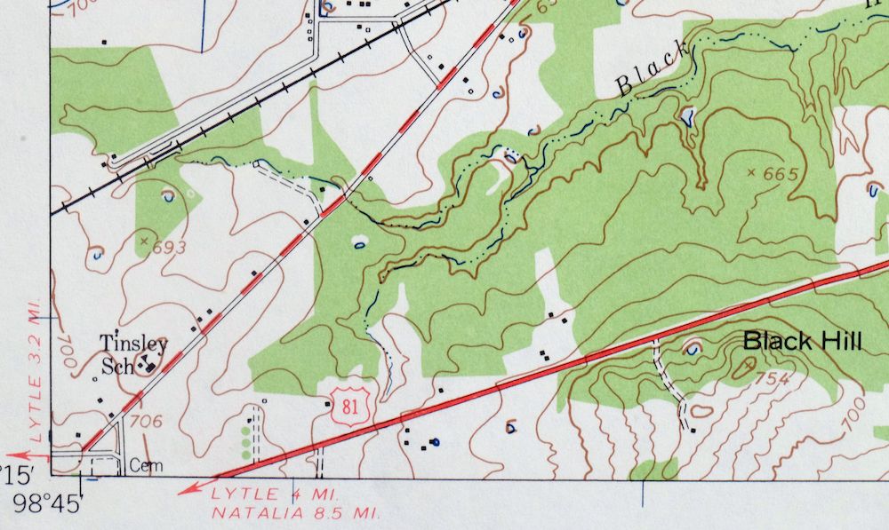 Macdona Texas San Antonio Lackland AFB USGS Topo Map 1959 - Image 2