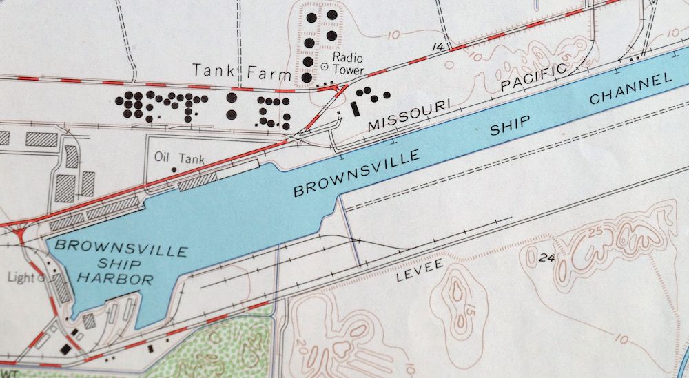 East Brownsville Texas Brownsville USGS Topographic Map 1968 - Image 2