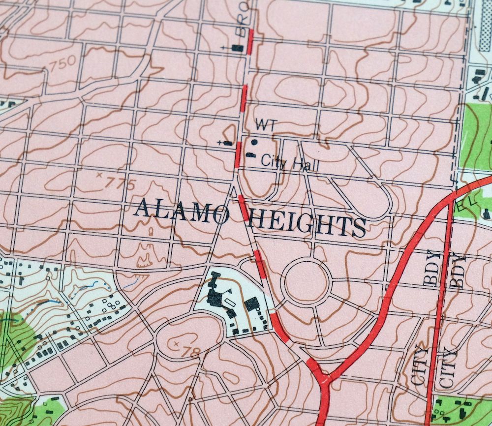 San Antonio East Texas Kirby Olmos Park USGS Topo Map 1959 - Image 5