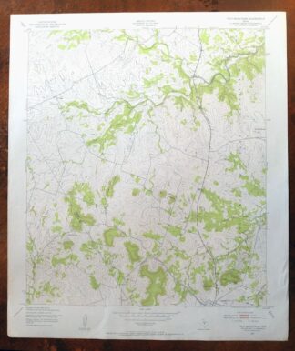 Twin Mountains Texas Copperas Cove USGS Topographic Map 1953
