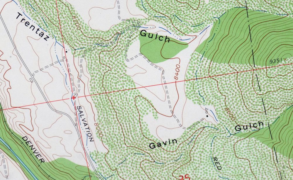 Aspen Colorado USGS 7.5-Min Topographic Map 1964 Vintage - Image 3