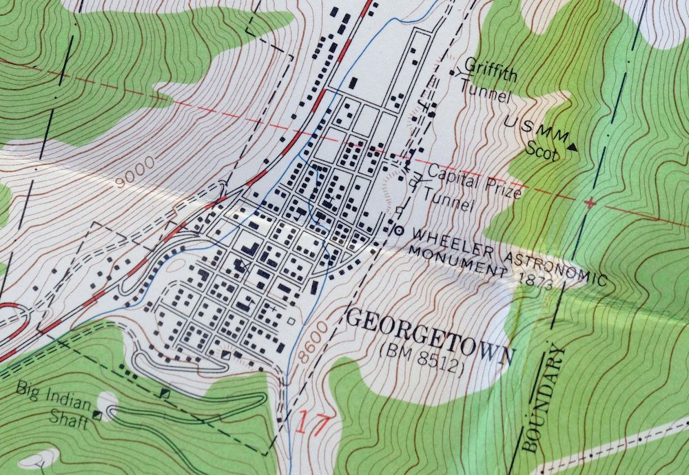 Georgetown Colorado Silver Plume USGS Topo Map 1962 Vintage - Image 4