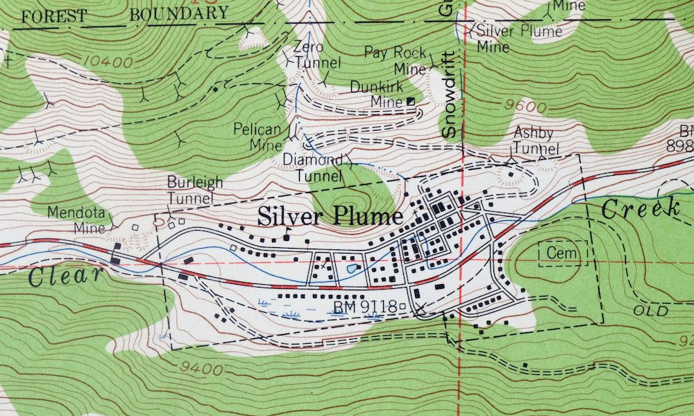 Georgetown Colorado Silver Plume USGS Topo Map 1962 Vintage - Image 6