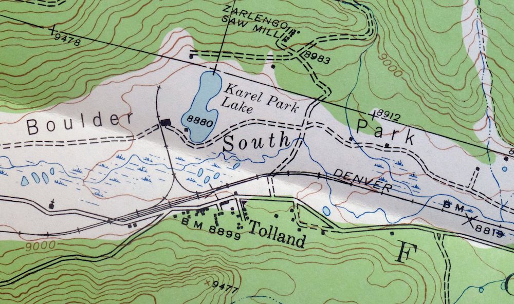 Nederland Colorado Eldora Rollinsville USGS Topo Map 1964 - Image 8
