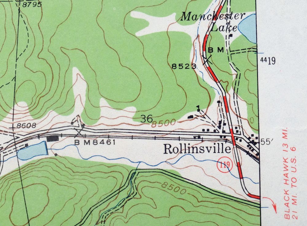 Nederland Colorado Eldora Rollinsville USGS Topo Map 1964 - Image 2