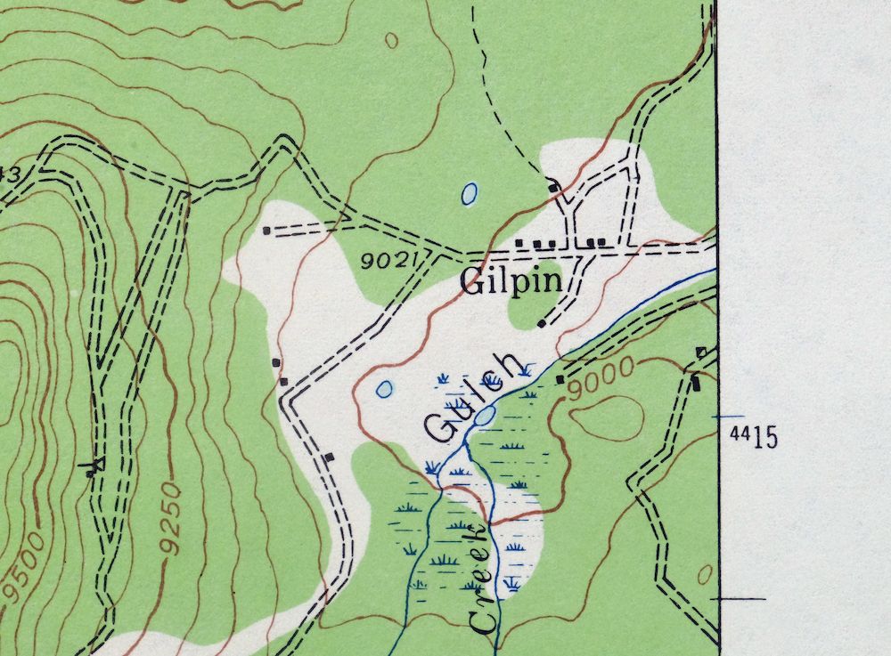 Nederland Colorado Eldora Rollinsville USGS Topo Map 1964 - Image 7