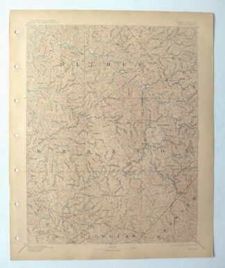 Sutton West Virginia Glenville Elk River USGS Topo Map 1907
