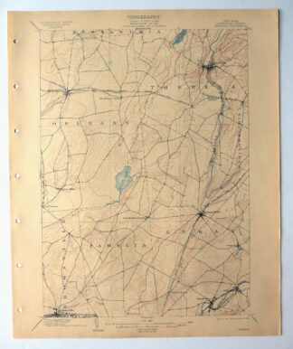 Theresa New York Fort Drum Calcium USGS Topographic Map 1909