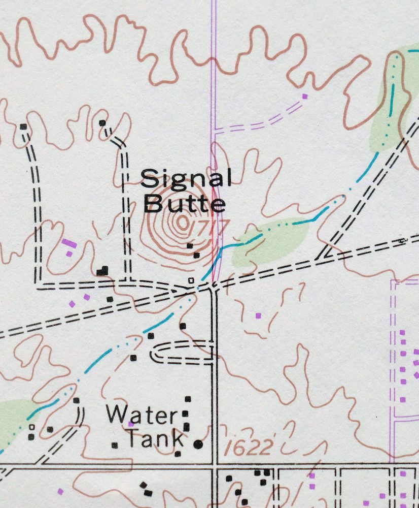 Apache Junction Arizona Tonto NF Mesa USGS Topo Map 1975 - Image 3