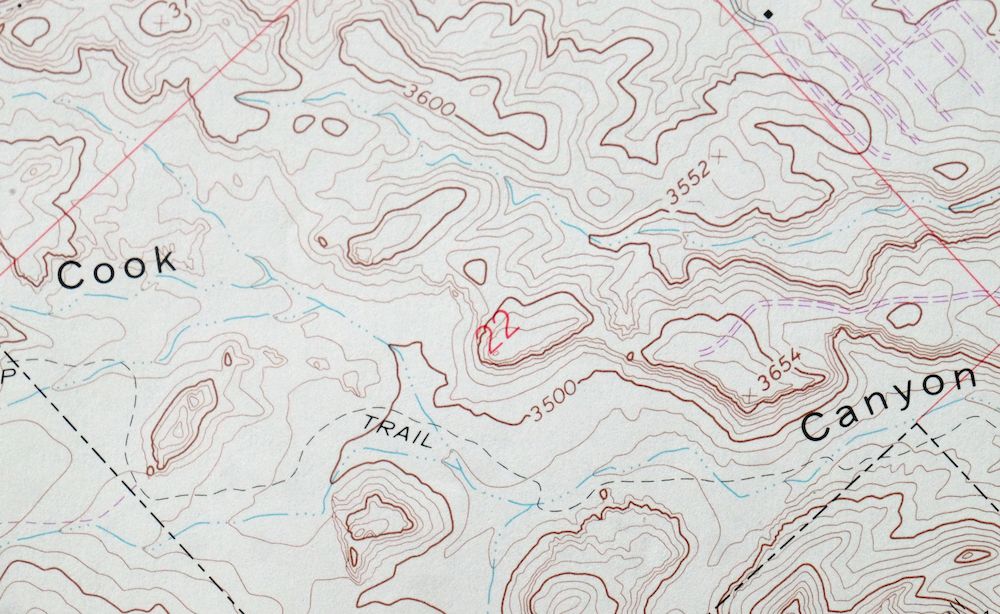 Kingman Arizona Hualapai Mountains Harris USGS Topo Map 1980 - Image 2
