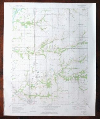 Patoka Illinois Vernon Shobonier USGS Topo Map 1977 Vintage
