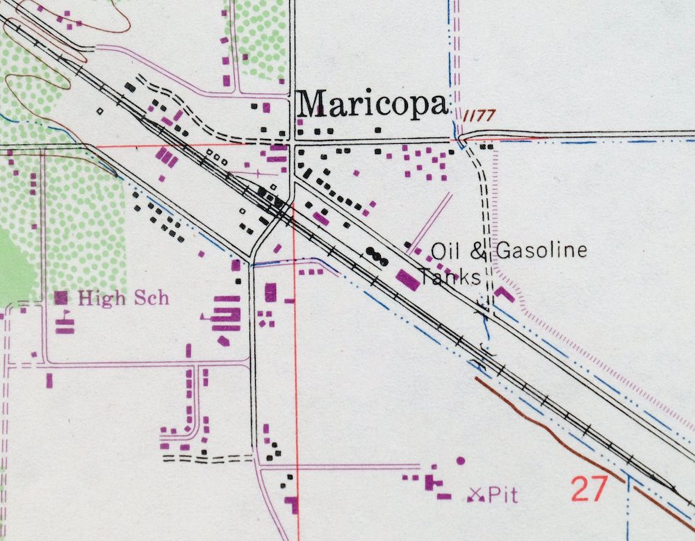 Maricopa Arizona Ak-Chin Rancho El Dorado USGS Topo Map 1968 - Image 5