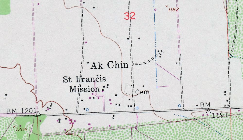 Maricopa Arizona Ak-Chin Rancho El Dorado USGS Topo Map 1968 - Image 3