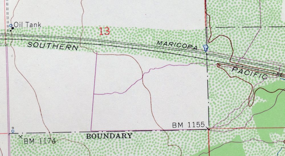 Maricopa Arizona Ak-Chin Rancho El Dorado USGS Topo Map 1968 - Image 4