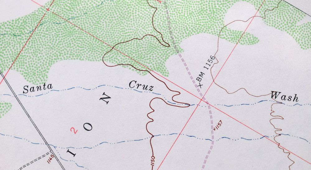 Maricopa Arizona Ak-Chin Rancho El Dorado USGS Topo Map 1968