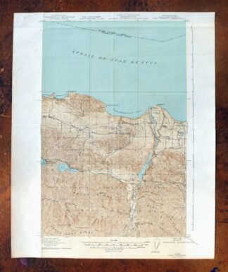 Port Crescent Washington Joyce USGS Topo Map 1941 Antique