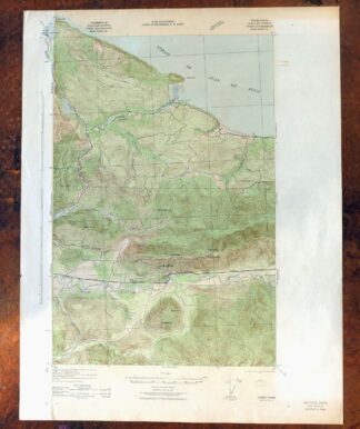 Pysht Washington USGS 15-Min Topographic Map 1942 Antique