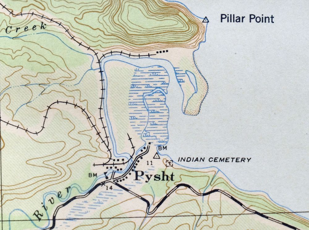 Pysht Washington USGS 15-Min Topographic Map 1942 Antique - Image 3