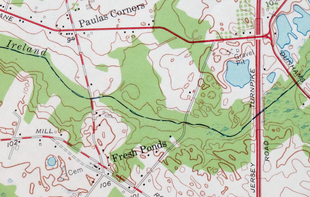 New Brunswick New Jersey Spotswood Edison USGS Topo Map 1965 - Image 3