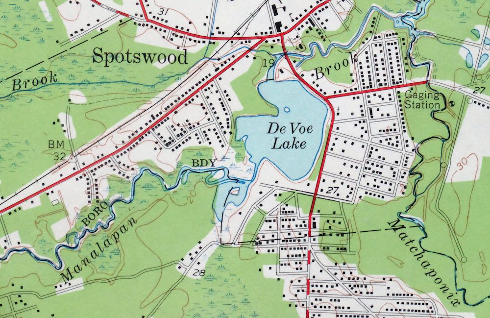 New Brunswick New Jersey Spotswood Edison USGS Topo Map 1965 - Image 2