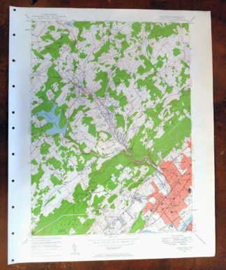 Kingston Pennsylvania Wilkes-Barre USGS Topographic Map 1959