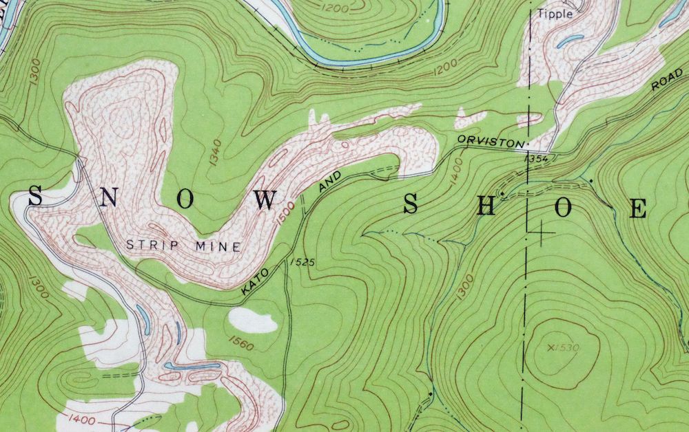 Snow Shoe SE Pennsylvania Orviston USGS Topographic Map 1962 - Image 5