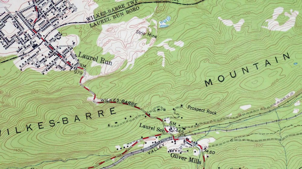 Wilkes-barre East Pennsylvania Laurel Run USGS Topo Map 1959 - Image 7
