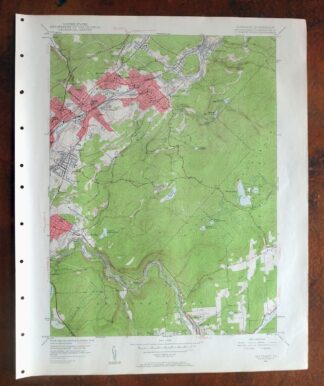 Olyphant Pennsylvania Scranton Dunmore USGS Topo Map 1960