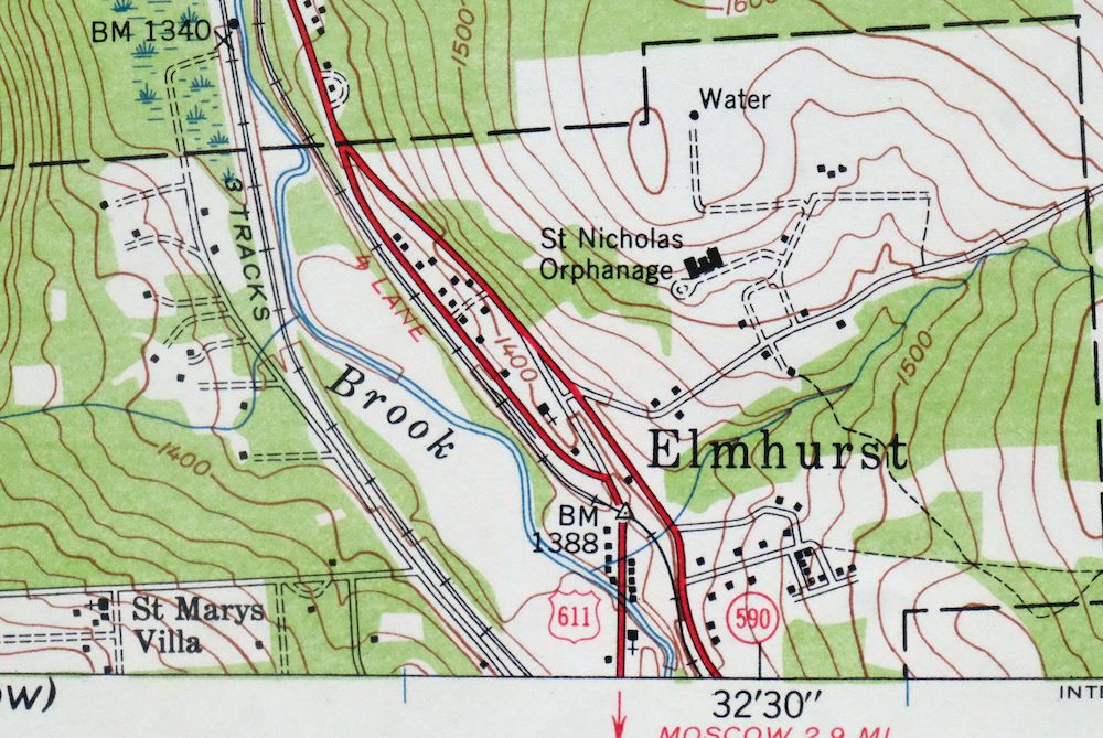 Olyphant Pennsylvania Scranton Dunmore USGS Topo Map 1960 - Image 5