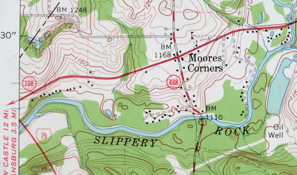 Slippery Rock Pennsylvania West Liberty USGS Topo Map 1964 - Image 2