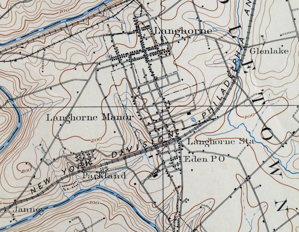 Burlington Pennsylvania Trenton USGS Topographic Map 1958 - Image 4