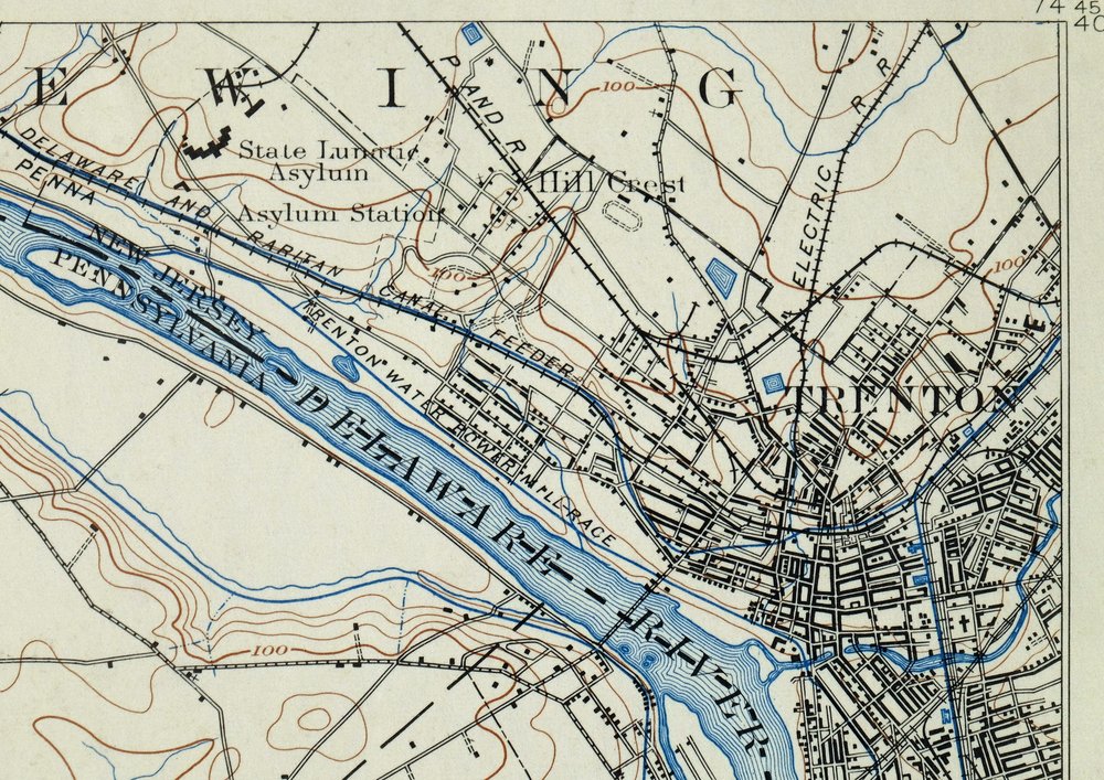 Burlington Pennsylvania Trenton USGS Topographic Map 1958 - Image 6
