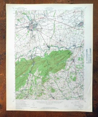 Carlisle Pennsylvania Schlusser USGS Topographic Map 1964