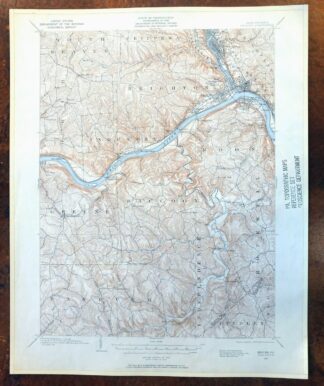 Beaver Pennsylvania Aliquippa Carnot-Moon USGS Topo Map 1958
