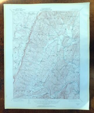 Bedford Pennsylvania Schellsburg USGS Topo Map 1958 Vintage