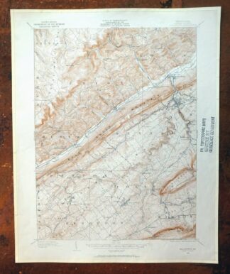 Bellefonte Pennsylvania Boalsburg USGS Topographic Map 1961
