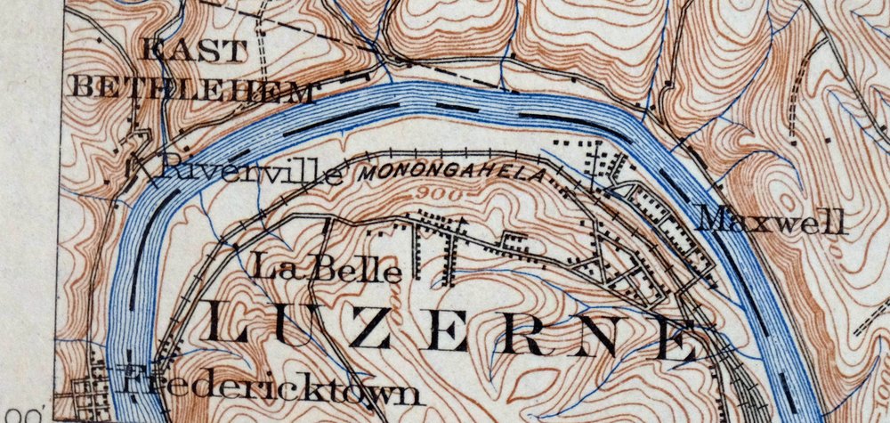 Brownsville Pennsylvania Monessen Donora USGS Topo Map 1954 - Image 5