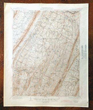 Clearville Pennsylvania USGS 15-Min Topo Map 1945 Vintage