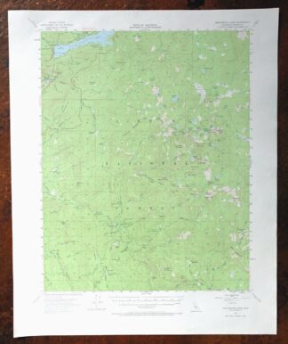 Huntington Lake California Shaver Lake USGS Topo Map 1968