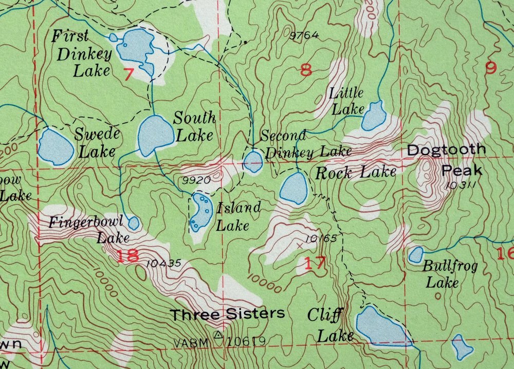 Huntington Lake California Shaver Lake USGS Topo Map 1968 - Image 3