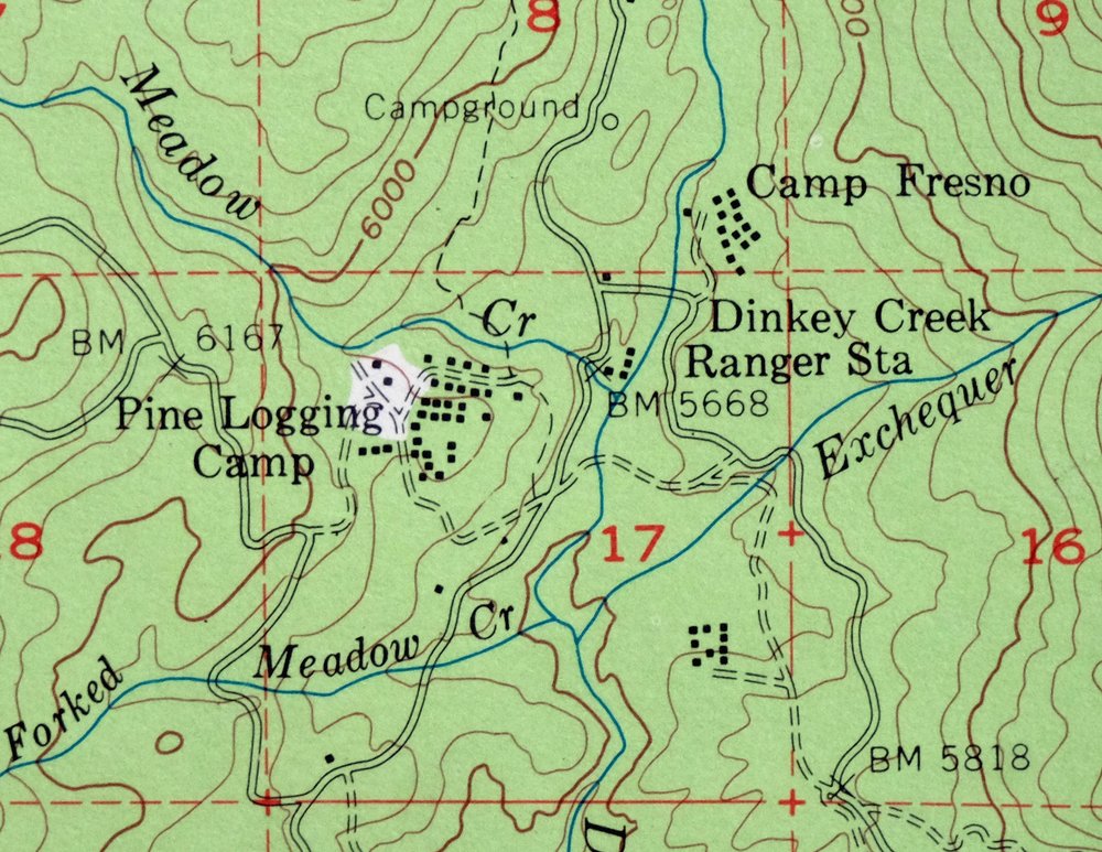 Huntington Lake California Shaver Lake USGS Topo Map 1968 - Image 2