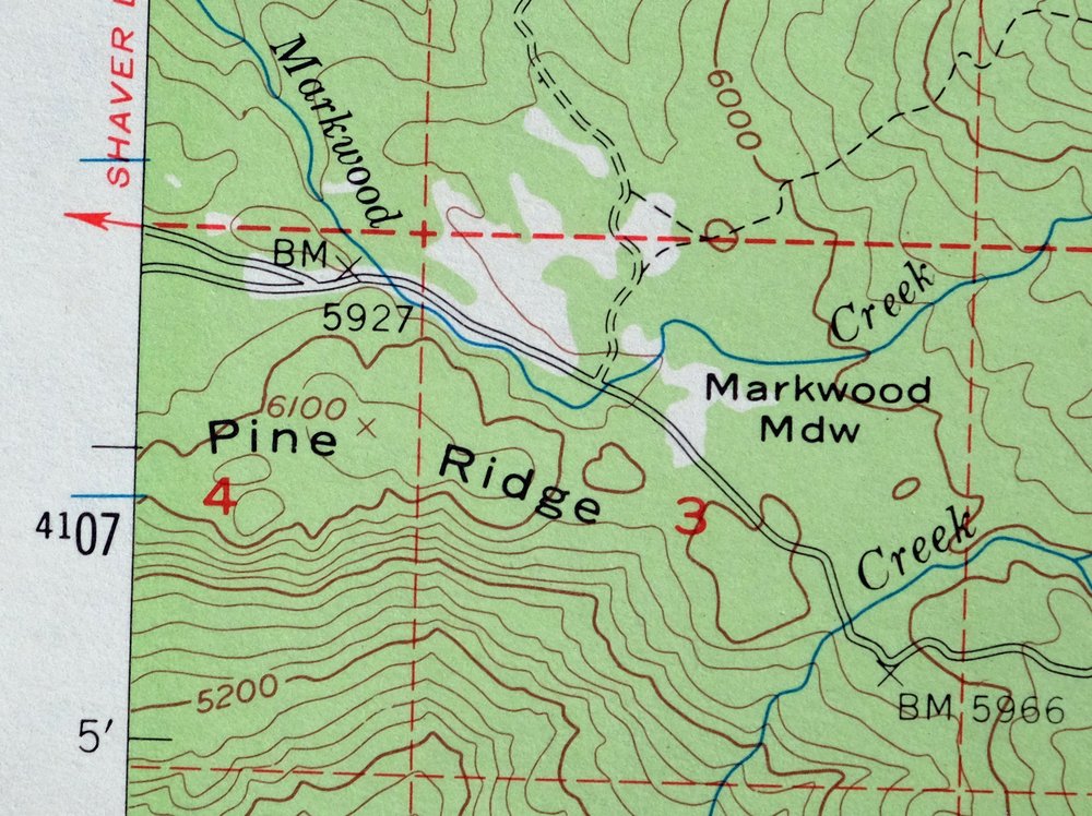 Huntington Lake California Shaver Lake USGS Topo Map 1968 - Image 4