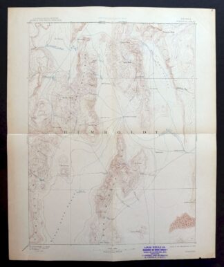 Disaster Nevada Adler Creek WSA Denio USGS Topo Map 1909
