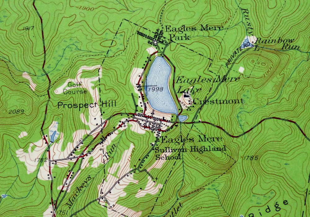 Eagles Mere Pennsylvania Laporte USGS Topographic Map 1961 - Image 8