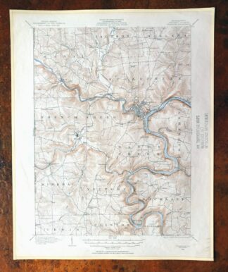 Franklin Pennsylvania Sugarcreek Polk USGS Topo Map 1962