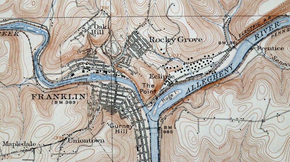 Franklin Pennsylvania Sugarcreek Polk USGS Topo Map 1962 - Image 6