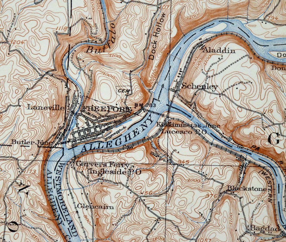 Freeport Pennsylvania Plum New Kensington USGS Topo Map 1956 - Image 5